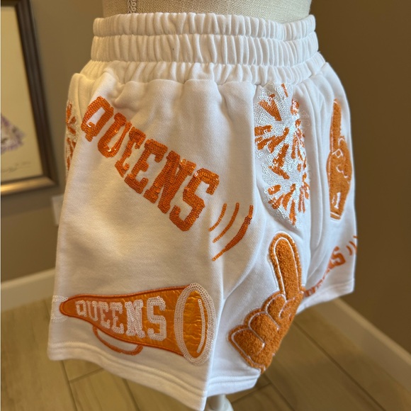 New! Rare! QUEEN OF SPARKLES Orange and White Cheers Queen Set - Picture 9 of 13